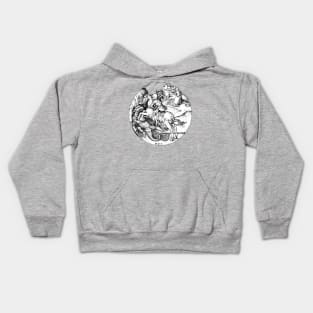 Saint George and the Dragon and Maiden Medieval Renaissance art Kids Hoodie